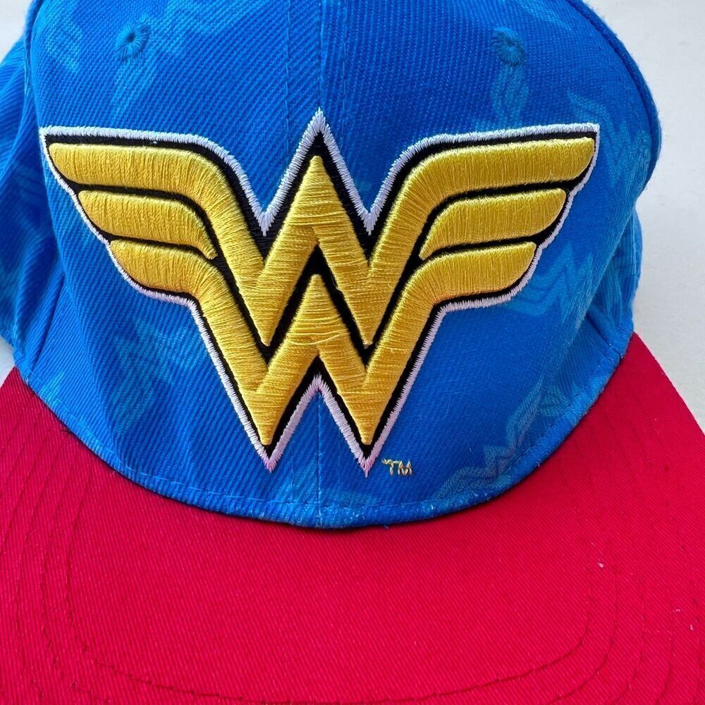 Wonder woman comic DC baseball hat blue red adjustable snapback character. - Picture 6 of 8